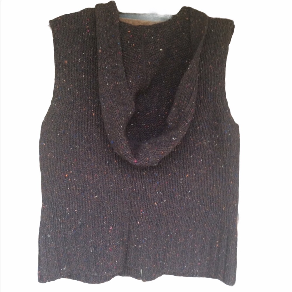 ❌SALE❌ Vintage Talbots Zip-Up Hooded Vest Sweater - Picture 2 of 10